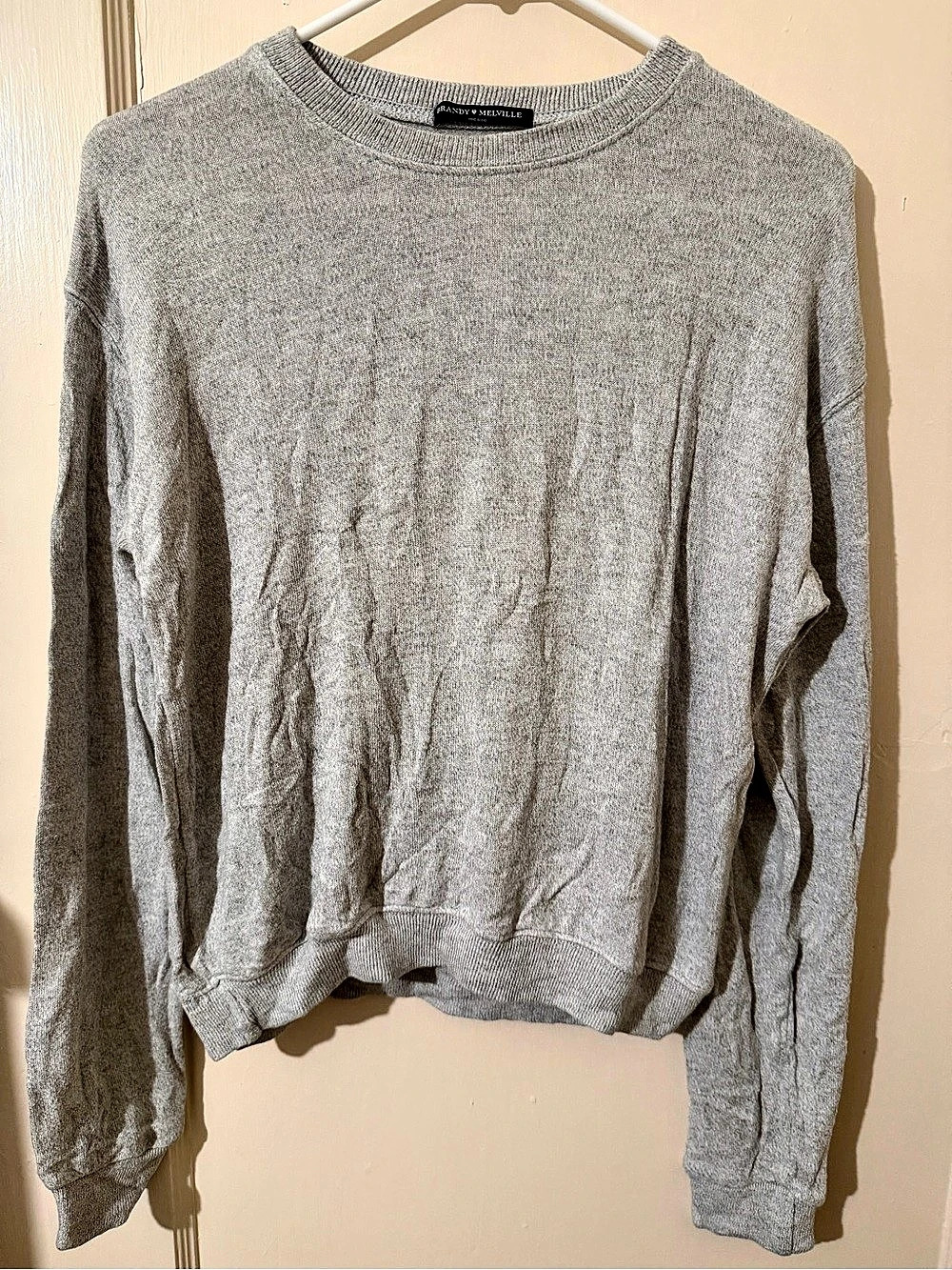 Brandy Melville Gray Crewneck Sweater